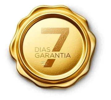 Selo dourado de garantia de 7 dias