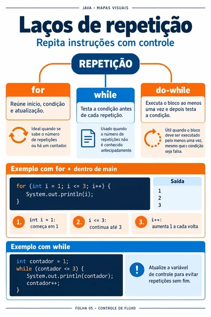 Laços de repetição em Java